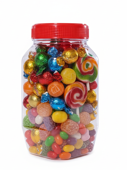 500ml SQR CL PET Jar 38g