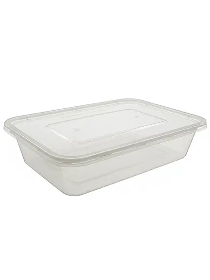 500ml REC MW Container CL w/ Lid 5's